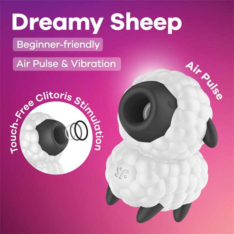 Satisfyer Dreamy Sheep Succhia Clitoride con Vibrazione
